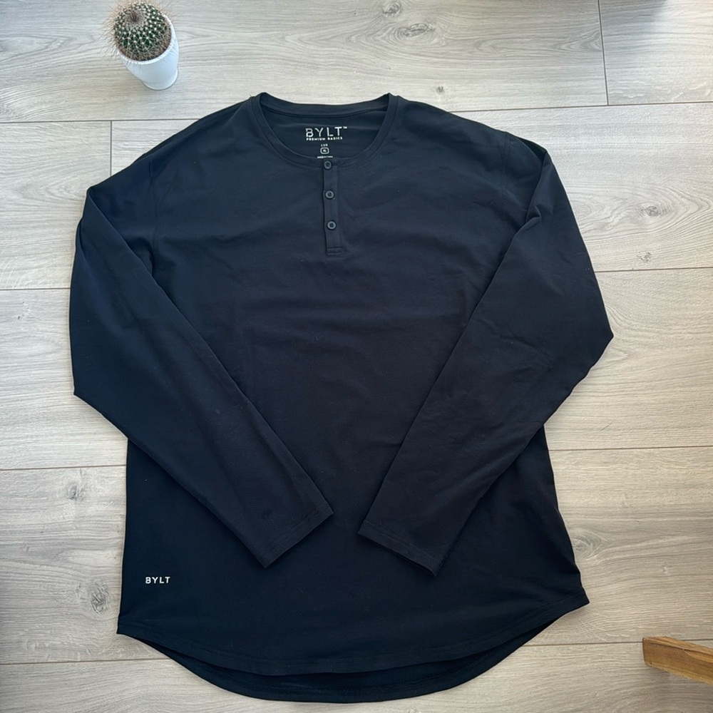 BYLT button up long sleeve